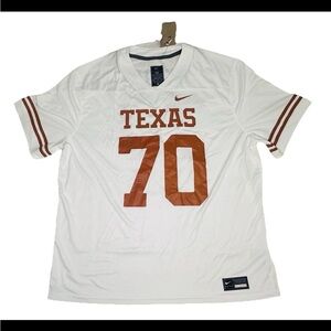 Nike UT Longhorns‎ Football NCAA Personalized Ochoa #70 Icy White Jersey XXL